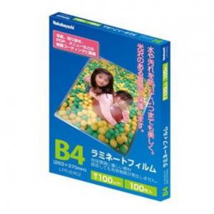 ナカバヤシ ラミネートフィルム 100μm B4 100枚入り LPR-B4E2