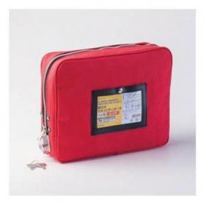 ヒサゴ 鍵付きセキュリティポーチ A4用(レッド) BGP03