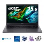 Acer｜エイサー 15.6型ノートパソコン Aspire 5(Core i7 メモリ 8GB 512GB SSD) スチールグレイ A515-58P-N78Y