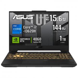 ASUS｜エイスース 15.6型 ゲーミングASUS TUF Gaming F15 FX507VV (Core i7 メモリ 32GB SSD 1TB GeForce RTX 4060) FX507VV-I7R406032G
