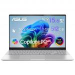 ASUS｜エイスース ASUS Vivobook S(15.6型Windows 11 HomeSnapdragon X Plusメモリ 16GBSSD 512GBOLED) クールシルバー S5507QA-PU165W