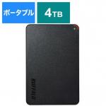 BUFFALO 外付けHDD ブラック [ポータブル型 4TB] HD-PCFS4.0U3-GBA