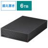 BUFFALO 外付けHDD テレビ・レコーダー録画用 ブラック [据え置き型 6TB] HD-CD6U3-BA