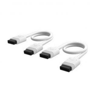 CORSAIR｜コルセア iCUE LINK対応 ストレートケーブル 200mm×2(ホワイト) CL-9011128-WW