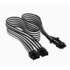 CORSAIR(コルセア) 電源ユニット用スリーブケーブル ホワイト ブラック PCIe Gen5 12VHPWR cable CP-8920333