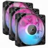 CORSAIR｜コルセア PWMファン iCUE LINK RX120 RGB Triple Fan Kit(ブラック) CO-9051018-WW