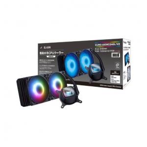 玄人志向 簡易水冷CPUクーラー AIOWC V2シリーズ 240mm LED有り KURO-AIOWC240L V2