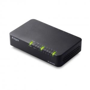 エレコム｜ELECOM Giga対応 スイッチングハブ(プラスチック筐体AC電源ファンレス静音省エネ機能)8ポート(ブラック) EHC-G08PA4-B