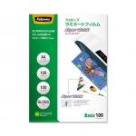 Fellowes ラミネートフィルム スーパークイック 100ミクロン A4サイズ用 100枚入り 5848101