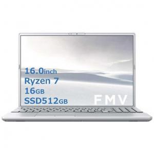 富士通 FUJITSU ノートパソコン FMV LIFEBOOK AH53J3［16.0型AMD Ryzen 7メモリ：16GBSSD：512GBOffice HomeandBusiness］ファインシルバー FMVA53J3S