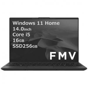 富士通 FUJITSU ノートパソコン FMV LIFEBOOK UH75J3 ［14.0型 Win11 Home intel Core i5 メモリ：16GB SSD：256GB Office］ ピクトブラック FMVU75J3B