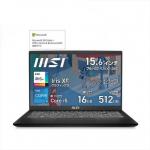 MSI ノートパソコン [ 15.6型 Win11 Home Core i5 メモリ16GB SSD512GB Office ] クラシックブラック MODERN-15-B13M-5229JP