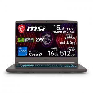 MSI｜エムエスアイ ゲーミングTHIN-15-B13UCX(15.6型Windows 11 HomeCore i7メモリ 16GBSSD 512GB英語配列キーボード) Thin-15-B13UCX-6503JP