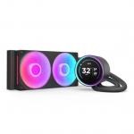 NZXT 簡易水冷CPUクーラー F240 RGB CORE シングルフレームファン採用(ブラック) KRAKEN ELITE (2024) RL-KR24E-B2