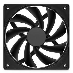 NZXT PCケースファン 低騒音エアフローモデル F120Q(2024) 120mm PWM 5001700rpm (ブラック) RF-Q12SF-B2