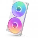 NZXT 新機軸 PCケースファン シングルフレームファン F240 RGB CORE 240mm 2400RPM (ホワイト) RF-U24HF-W1