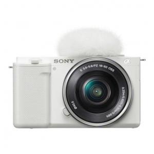 SONY ZV-E10L(WC) ホワイト VLOGCAM パワーズームレンズキット ミラーレス一眼カメラ(2420万画素)