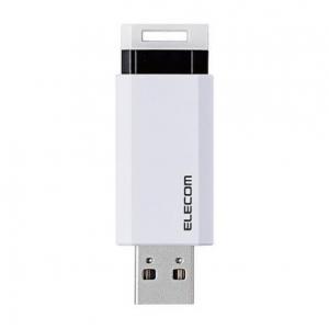 エレコム USB3.1(Gen1)対応 ノック式USBメモリ MF-PKU3128GWH