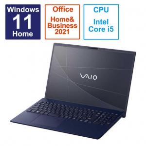 VAIO ノートパソコン F16 [ 16型 Win11 Home Core i5 メモリ8GB SSD512GB Office ] ネイビーブルー VJF16190411L