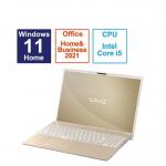 VAIO ノートパソコン F16 [ 16型 Win11 Home Core i5 メモリ16GB SSD256GB Office ] サテンゴールド VJF16190711N