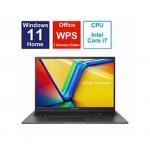 ノートパソコン Vivobook 16X(RTX 4060) インディーブラック K3605ZV-N1038W ［16.0型 Windows11 Home intel Core i7 メモリ：16GB SSD：512GB WPS Offi…