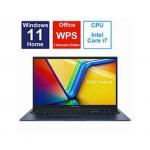 ノートパソコン Vivobook 17 クワイエットブルー X1704VA-AU120W ［17.3型 Windows11 Home intel Core i7 メモリ：16GB SSD：512GB WPS Office 日本語…
