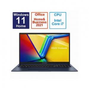 ノートパソコン Vivobook 17 クワイエットブルー X1704VA-AU121WS ［17.3型 Windows11 Home intel Core i7 メモリ：16GB SSD：512GB Office HomeandBusi…
